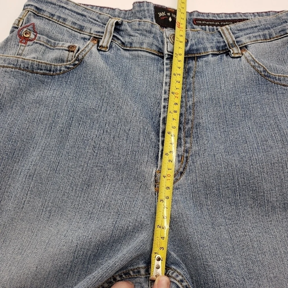Jack of Spades Men 35 x 32 blue jean cotton nylon elastane blend The High Roller